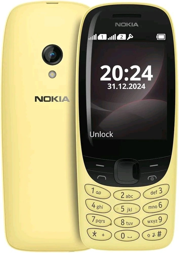 Nokia 6310 Dual SIM Keypad Phone with a 2.8” Screen, Wireless FM Radio and Rear Camera with Flash - Spring Green