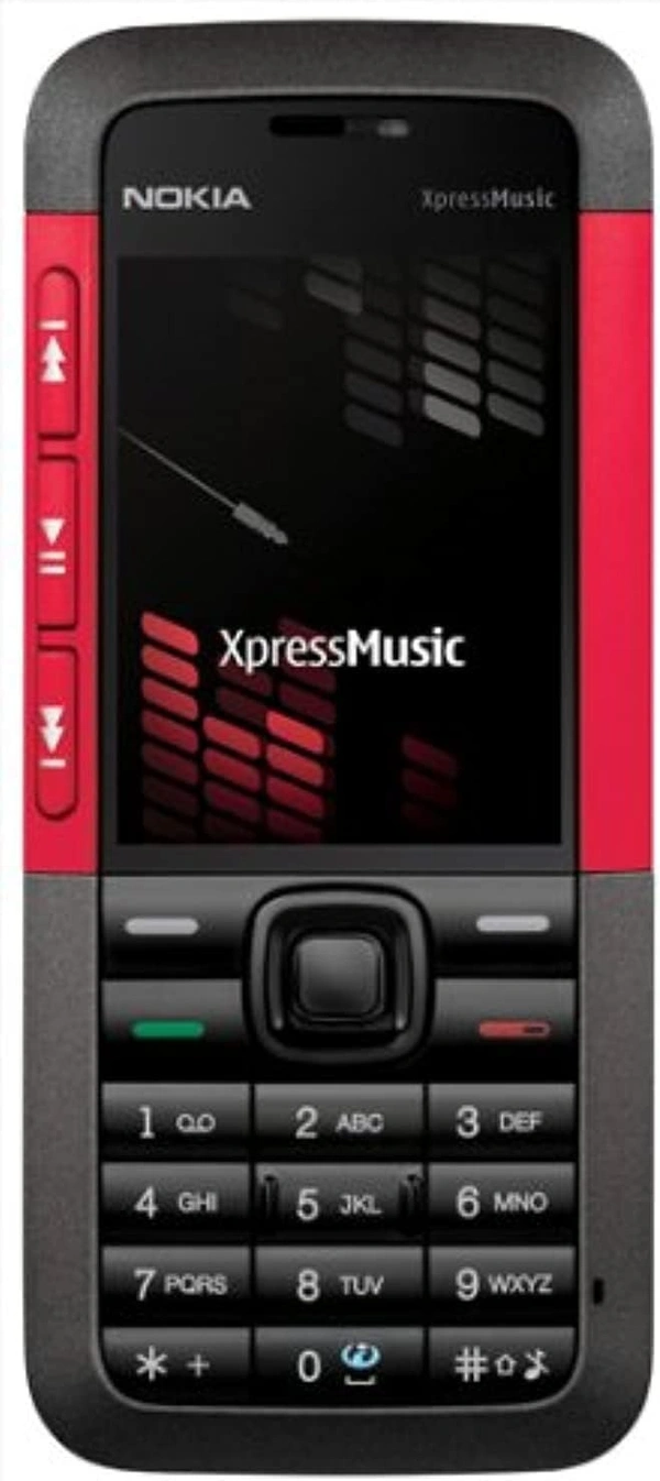 Nokia 5310 Express Music Single sim Unlocked Cell Phone with 2 MP Camera 3 Month Seller Warranty - Red & White