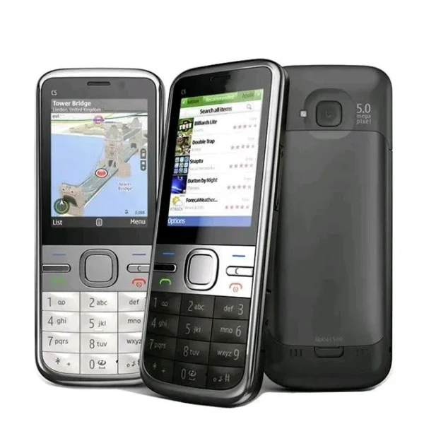 Nokia C5 Just Like New 1 Month Seller Warranty Renewed  - Black