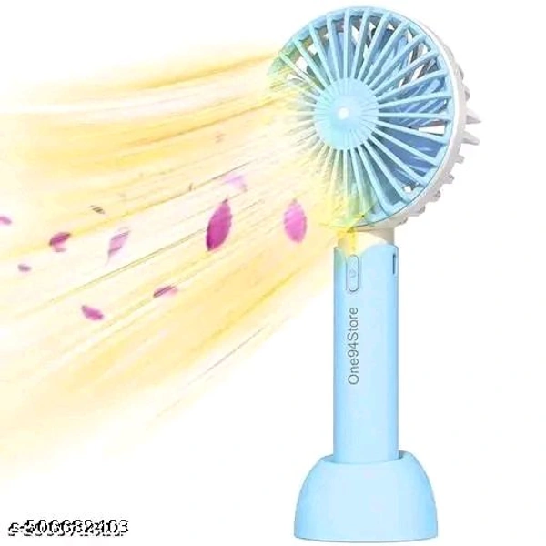Mini Portable Fan - Powerful Brushless Motor Fan with Large Blades, 3-Speeds, Noise-Canceling Design, Detachable, USB Rechargeable Fan with Base (Blue)Name: Mini Portable Fan - Powerful Brushless Motor Fan with Large Blades, 3-Speeds, Noise-Canceling Design, Detachable, USB Rechargeable Fan with Base (Blue)Number Of Blades: 5Type: Usb FanProduct Breadth: 10 CmProduct Height: 12 CmP