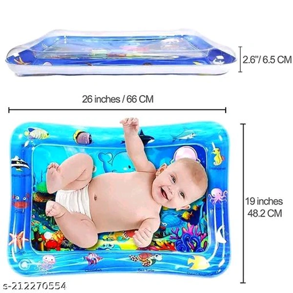 Baby Kids Water Play Mat Toys Inflatable Tummy Time Leakproof Water Play Mat, Fun Activity Play Center Indoor and Outdoor Water Play Mat for Baby Random DesignName: Baby Kids Water Play Mat Toys Inflatable Tummy Time Leakproof Water Play Mat, Fun Activity Play Center Indoor and Outdoor Water Play Mat for Baby Random DesignMaterial: PVCType: MatsNet Quantity (N): 1QUALITY - The infl