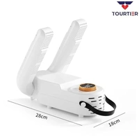 TOURTIER Multifunctional Foldable Shoe Dryer, Instant Heating Shoes Warmer Intelligent Disinfection Deodorizing Shoe Dryer Suitable for All Kinds of Shoes