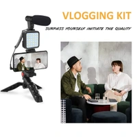 VLOGGING VIDEO MAKER KIT WITH MICROPHONE FOR VIDEO RECORDING WITH LIGHT Tripod Kit 