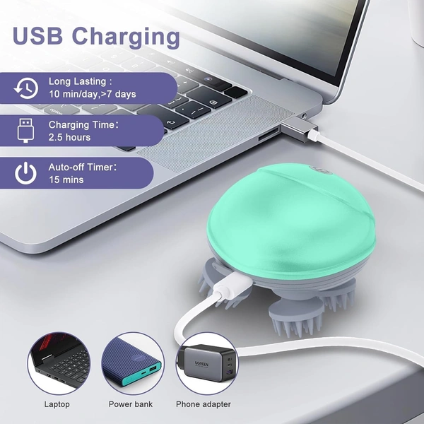 Top Hair Scalp Massager for Hair Growth & Stress Relief | Waterproof, Portable & Powerful