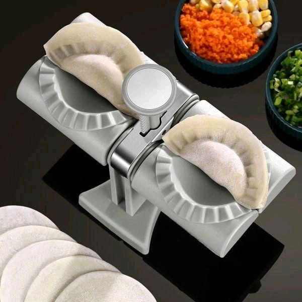 DUMPLING MAKER MOLD,DOUBLE HEAD DUMPLING MOLD WRAP TWO AT A ONE TIME,HOUSEHOLD DUMPLING MAKER MOULD,EASY-TOOL FOR MAKING DUMPLINGS,DUMPLING PRESS MOLD KITCHEN ACCESSORIES (Brown Box)Name: DUMPLING MAKER MOLD,DOUBLE HEAD DUMPLING MOLD WRAP TWO AT A ONE TIME,HOUSEHOLD DUMPLING MAKER MOULD,EASY-TOOL FOR MAKING DUMPLINGS,DUMPLING PRESS MOLD KITCHEN ACCESSORIES (Brown Box)Material: Plas - Free Size