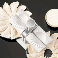 DUMPLING MAKER MOLD,DOUBLE HEAD DUMPLING MOLD WRAP TWO AT A ONE TIME,HOUSEHOLD DUMPLING MAKER MOULD,EASY-TOOL FOR MAKING DUMPLINGS,DUMPLING PRESS MOLD KITCHEN ACCESSORIES (Brown Box)Name: DUMPLING MAKER MOLD,DOUBLE HEAD DUMPLING MOLD WRAP TWO AT A ONE TIME,HOUSEHOLD DUMPLING MAKER MOULD,EASY-TOOL FOR MAKING DUMPLINGS,DUMPLING PRESS MOLD KITCHEN ACCESSORIES (Brown Box)Material: Plas - Free Size