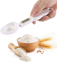 KENAYO ENTERPRISE Digital Kitchen Spoon Electronic Food Weighing Scale (500g/0.1g) with LCD Display Detachable Scoop and Tare Function for Measuring Cooking Ingredients Coffee Flour Spices MedicineName: KENAYO ENTERPRISE Digital Kitchen Spoon Electronic Food Weighing Scale (500g/0.1g) with LCD Display Detachable Scoop and Tare Function for Measuring Cooking Ingredients Coffee Flour - Free Size