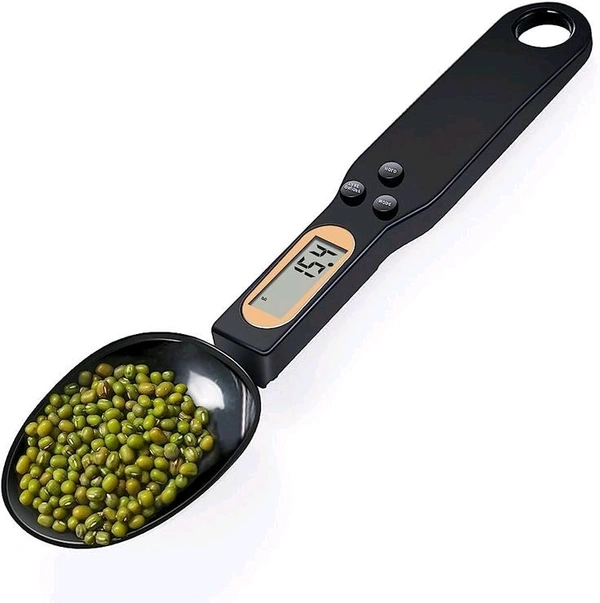 KENAYO ENTERPRISE Digital Kitchen Spoon Electronic Food Weighing Scale (500g/0.1g) with LCD Display Detachable Scoop and Tare Function for Measuring Cooking Ingredients Coffee Flour Spices MedicineName: KENAYO ENTERPRISE Digital Kitchen Spoon Electronic Food Weighing Scale (500g/0.1g) with LCD Display Detachable Scoop and Tare Function for Measuring Cooking Ingredients Coffee Flour - Free Size