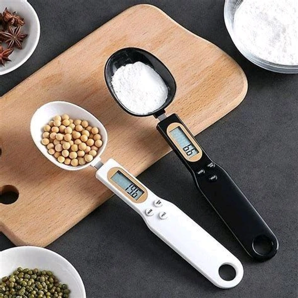 KENAYO ENTERPRISE Digital Kitchen Spoon Electronic Food Weighing Scale (500g/0.1g) with LCD Display Detachable Scoop and Tare Function for Measuring Cooking Ingredients Coffee Flour Spices MedicineName: KENAYO ENTERPRISE Digital Kitchen Spoon Electronic Food Weighing Scale (500g/0.1g) with LCD Display Detachable Scoop and Tare Function for Measuring Cooking Ingredients Coffee Flour - Free Size