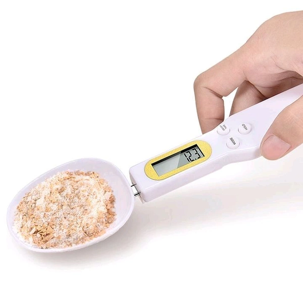 KENAYO ENTERPRISE Digital Kitchen Spoon Electronic Food Weighing Scale (500g/0.1g) with LCD Display Detachable Scoop and Tare Function for Measuring Cooking Ingredients Coffee Flour Spices MedicineName: KENAYO ENTERPRISE Digital Kitchen Spoon Electronic Food Weighing Scale (500g/0.1g) with LCD Display Detachable Scoop and Tare Function for Measuring Cooking Ingredients Coffee Flour - Free Size