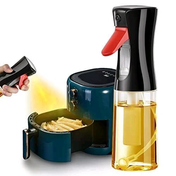 Oil Sprayer Oil Dispenser Bottle Spray Mister Food Grade Portable Reusable Oil Vinegar Sprayer Bottles for Cooking Air Fryer Kitchen Salad Baking BBQ Frying 200ml (Pack Of 1) - Free Size
