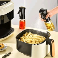 Oil Sprayer Oil Dispenser Bottle Spray Mister Food Grade Portable Reusable Oil Vinegar Sprayer Bottles for Cooking Air Fryer Kitchen Salad Baking BBQ Frying 200ml (Pack Of 1) - Free Size
