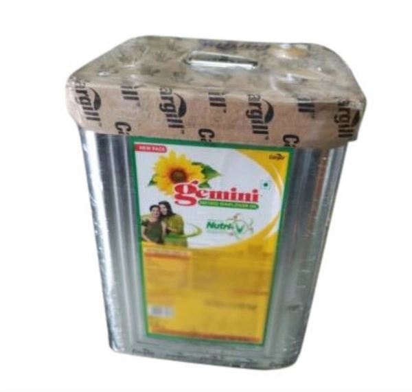 Mono Saturated Gemini Sun Flower Oil, 15 L ,Packaging Type: Tin - 15 Litter