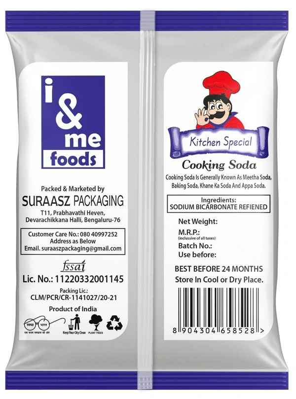 I&ME Cooking Soda 100g (Set of 10) 30kg bag - 