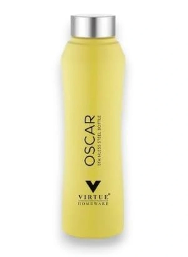 VIRTUE OSCAR STAINLESS STEEL WATER BOTTLE 1000 ML - Yellow, 8, 8, 24