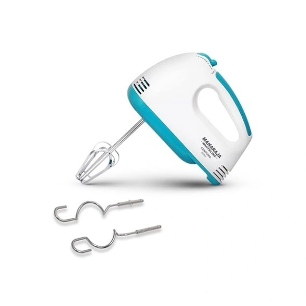 MAHARAJA WHITELINE CENTURO HAND MIXER WITH SS DOUGH HOOKS AND BEATER ATTACHMENT 250 WATT - White, 20, 16, 8
