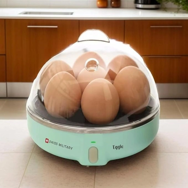 SWISS MILITARY EGGIE EGG COOKER (7 EGGS) - Green, 15, 14, 14