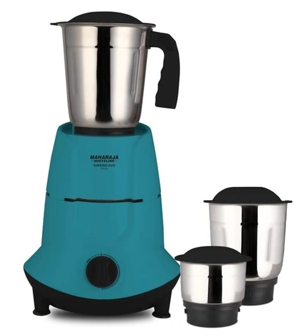 MAHARAJA WHITELINE SUPERIOR EVO 500-WATT MIXER GRINDER 3 JAR - Black, 39, 27, 22