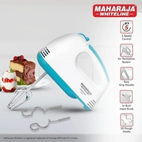 MAHARAJA WHITELINE CENTURO HAND MIXER WITH SS DOUGH HOOKS AND BEATER ATTACHMENT 250 WATT - White, 20, 16, 8