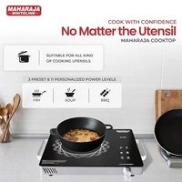 MAHARAJA WHITELINE INFRARED COOKTOP IR CHEF PLUS 2200-WATT INDUCTION - Black, 43, 10, 35