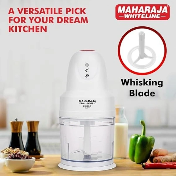 MAHARAJA WHITELINE FRISCO DLX 800ML ELECTRIC CHOPPER 250 WATT - White, 13.5, 25.2, 13.5