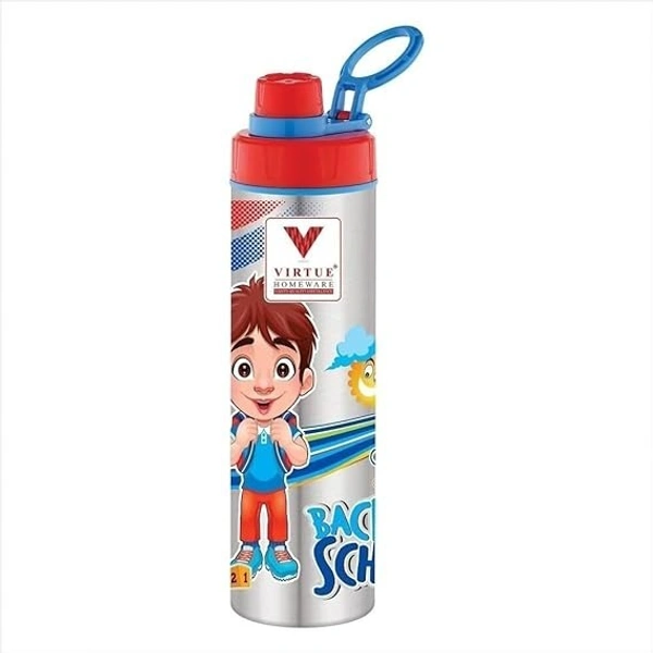 VIRTUE ATLANTIS STAINLESS STEEL BOTTLE FOR KIDS 800 ML - Red, 10, 25, 10