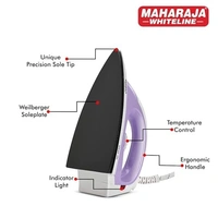 MAHARAJA WHITELINE SLEEK DLX DRY IRON 1000 WATTS - 23, 10, 12