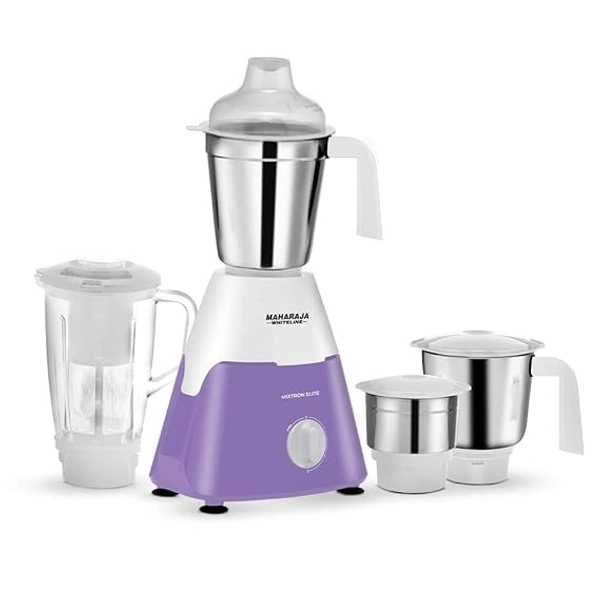 MAHARAJA WHITELINE MIXTRON ELITE 750-WATT MIXER GRINDER 4 JARS - White, 51, 29, 23