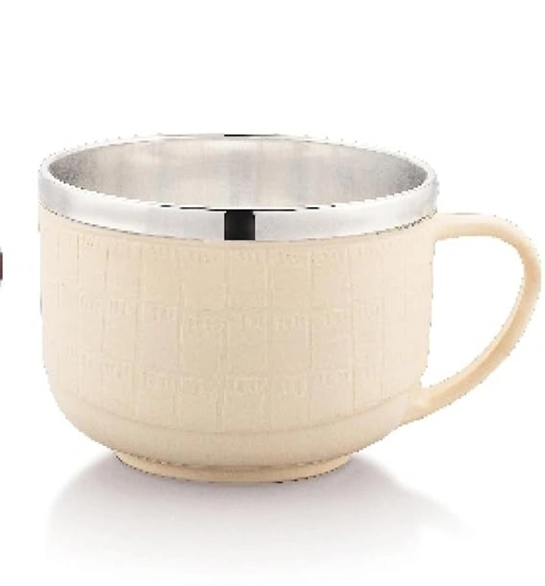 VIRTUE TEA TIME STAINLESS STEEL CUP SET OF 6 - White, 20, 12, 12