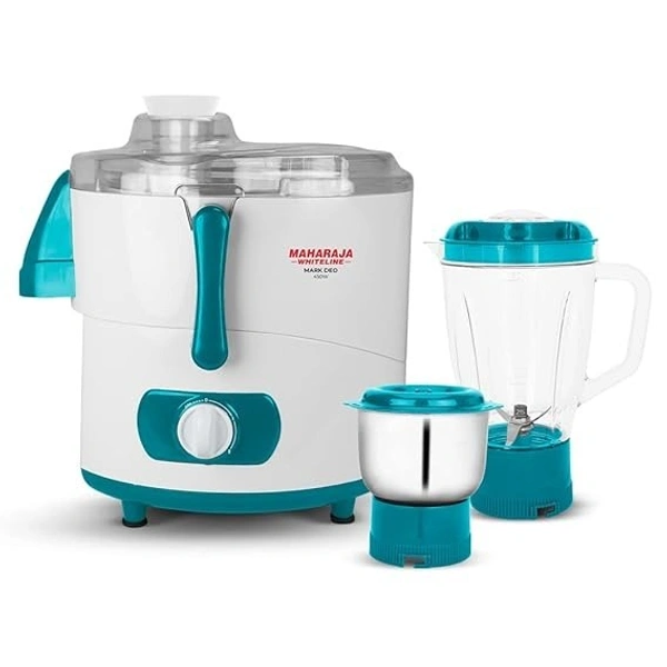 MAHARAJA WHITELINE MARK DEO PLUS JUICER MIXER GRINDER 450W - White, 31, 31, 25