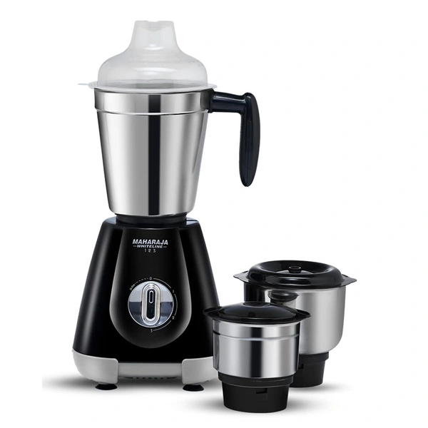 MAHARAJA WHITELINE MG 123 PRO 550-WATT MIXER GRINDER 3 JAR - Black, 20, 20, 16