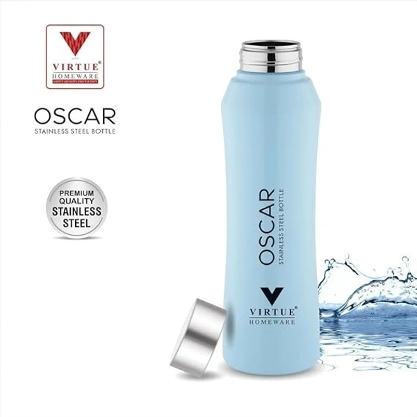 VIRTUE OSCAR STAINLESS STEEL WATER BOTTLE 1000 ML - Yellow, 8, 8, 24