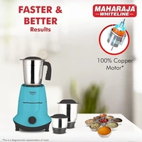 MAHARAJA WHITELINE SUPERIOR EVO 500-WATT MIXER GRINDER 3 JAR - Black, 39, 27, 22