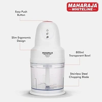 MAHARAJA WHITELINE FRISCO DLX 800ML ELECTRIC CHOPPER 250 WATT - White, 13.5, 25.2, 13.5