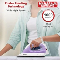 MAHARAJA WHITELINE SLEEK DLX DRY IRON 1000 WATTS - 23, 10, 12