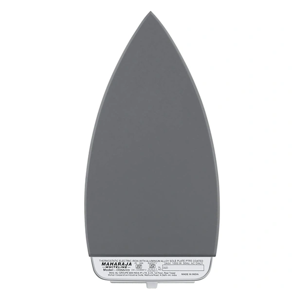 MAHARAJA WHITELINE CLASSICO WHITE DRY IRON 1200 WATT - White, 22.5, 10, 11