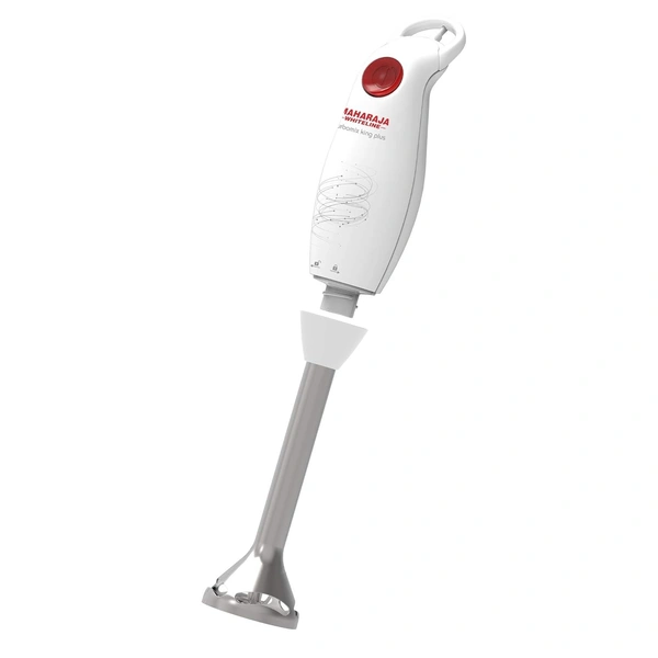 MAHARAJA WHITELINE TURBOMIX KING PLUS HAND BLENDER 250-WATT, DURAFORCE ADVANCE BLADE TECHNOLOGY, 800 ML MULTI PURPOSE JAR, 500 ML CHOPPER - White, 15.6, 32.3, 13.1