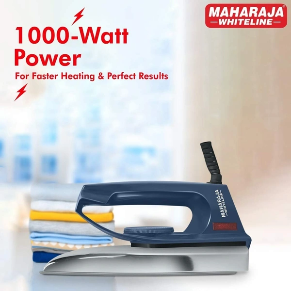 MAHARAJA WHITELINE CLASSICO BLUE DRY IRON 1200 WATT - Blue, 23, 10, 12