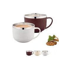 VIRTUE TEA TIME STAINLESS STEEL CUP SET OF 6 - White, 20, 12, 12