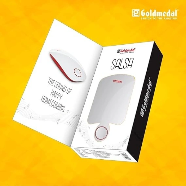 GOLDMEDAL SALSA POLYPHONIC MUSICAL DOOR BELL - Red, 26, 5, 16