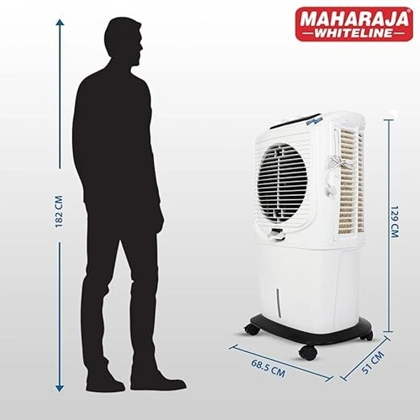 MAHARAJA WHITELINE GLACIO PRIME 65 Litre DESERT AIR COOLER - White