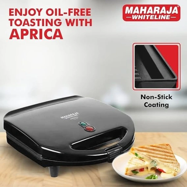 MAHARAJA WHITELINE APRICA GRILL SANDWICH MAKER 750 WATT - Black, 27.5, 27.5, 12.5