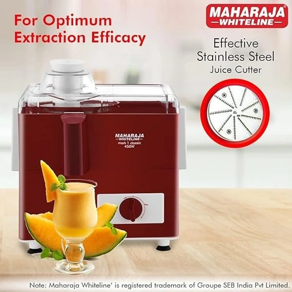 MAHARAJA WHITELINE MARK 1 CLASSIC JUICE EXTRACTOR 450 WATT - Red, 24, 23, 30