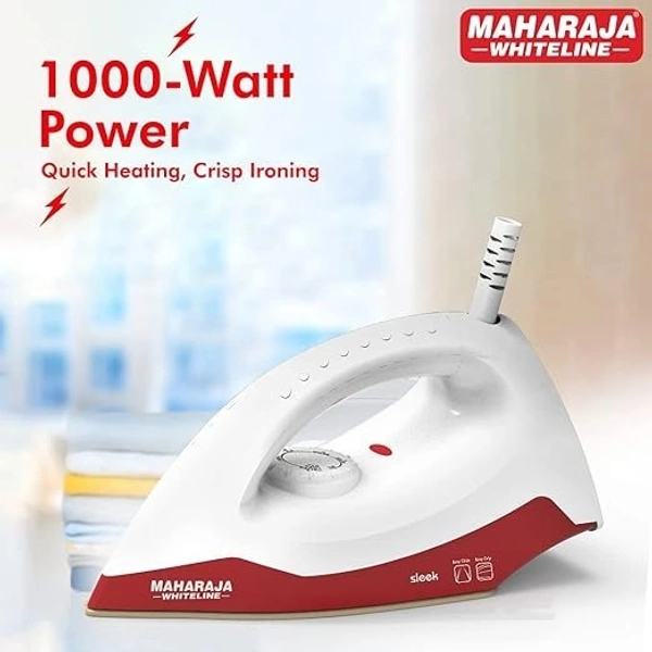 MAHARAJA WHITELINE SLEEK 1000-watt DRY IRON - Cherrywood, 25.5, 13.5, 11.5