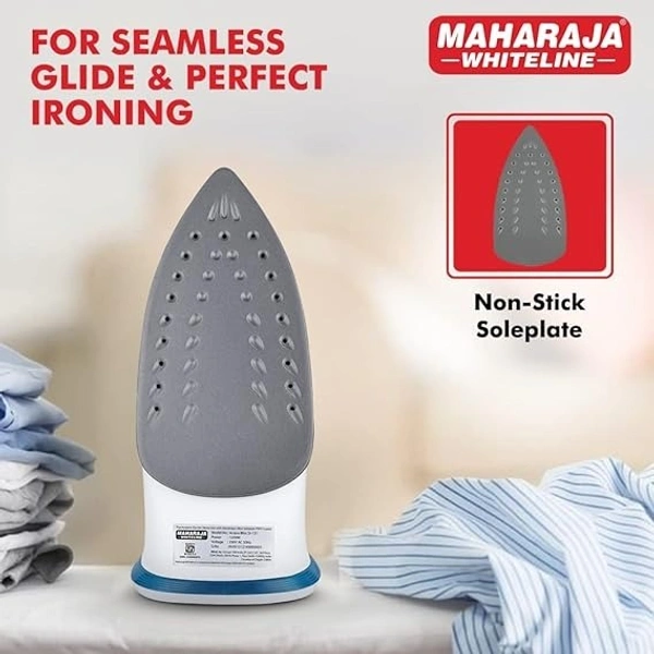 MAHARAJA WHITELINE ACQUA BLISS 1200-WATT STEAM IRON - Blue, 28, 14.7, 12
