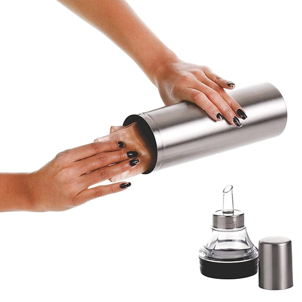 VIRTUE OILCAN 1000 ML COOKING OIL DISPENSER  - Gray, 10, 32, 8