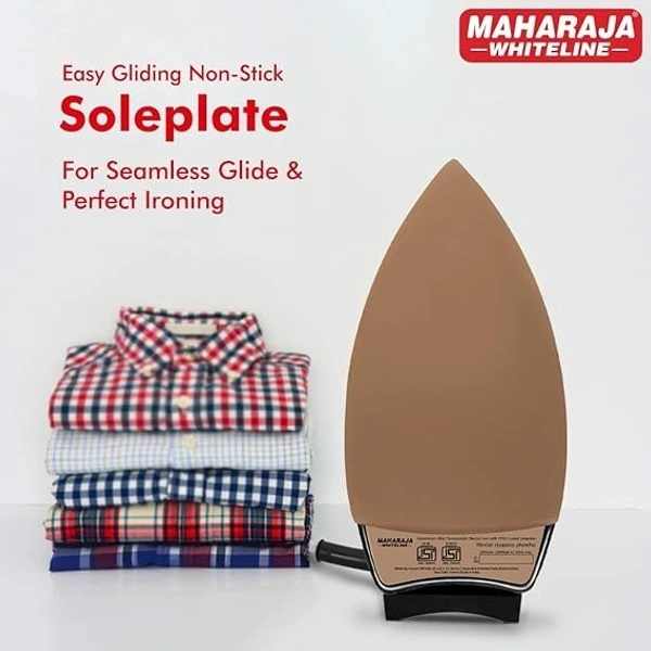 MAHARAJA WHITELINE CLASSICO PALANCHA DRY IRON 1200 WATT - Black, 27, 14.2, 14