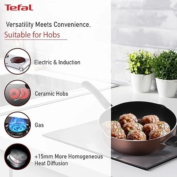 TEFAL DAY BY DAY NON-STICK DEEP FRYPAN 28 CM - Black
