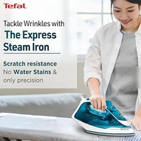 TEFAL EXPRESS STEAM 2400-WATT STEAM IRON - Blue, 27, 10.5, 8.2