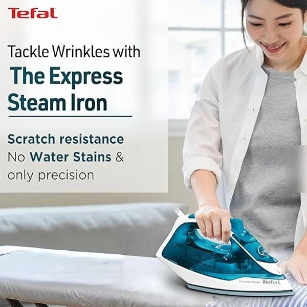 TEFAL EXPRESS STEAM 2400-WATT STEAM IRON - Blue, 27, 10.5, 8.2